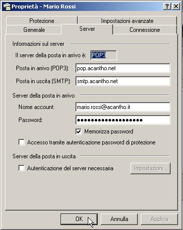 Server (Posta in arrivo POP3)